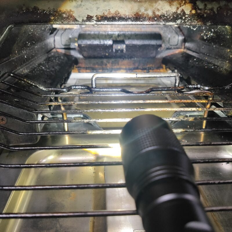 焼き網調理のグリル庫内(ラクックなし)