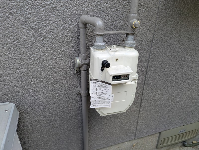 都市ガスのガスメーター