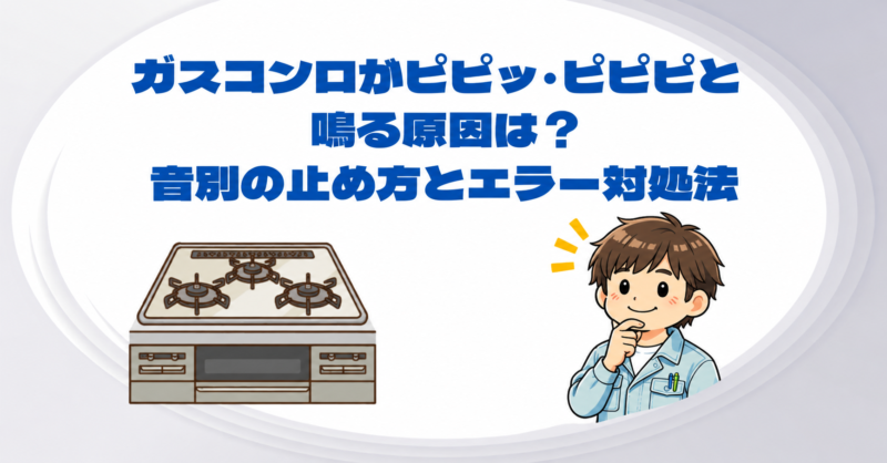 ガスコンロがピピッ・ピピピと鳴る原因は？