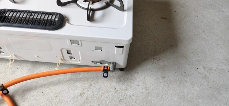 ゴムホース取り付け後