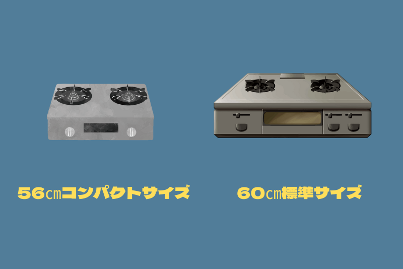 テーブルコンロのサイズ